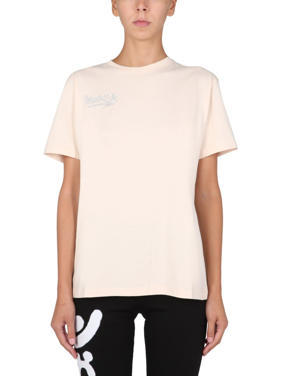 Crystal Logo Crew Neck T-Shirt