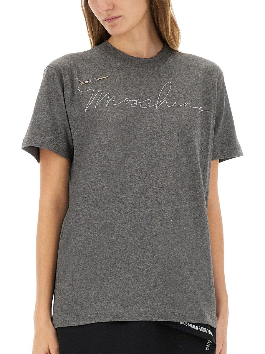 T-SHIRT WITH EMBROIDERED LOGO