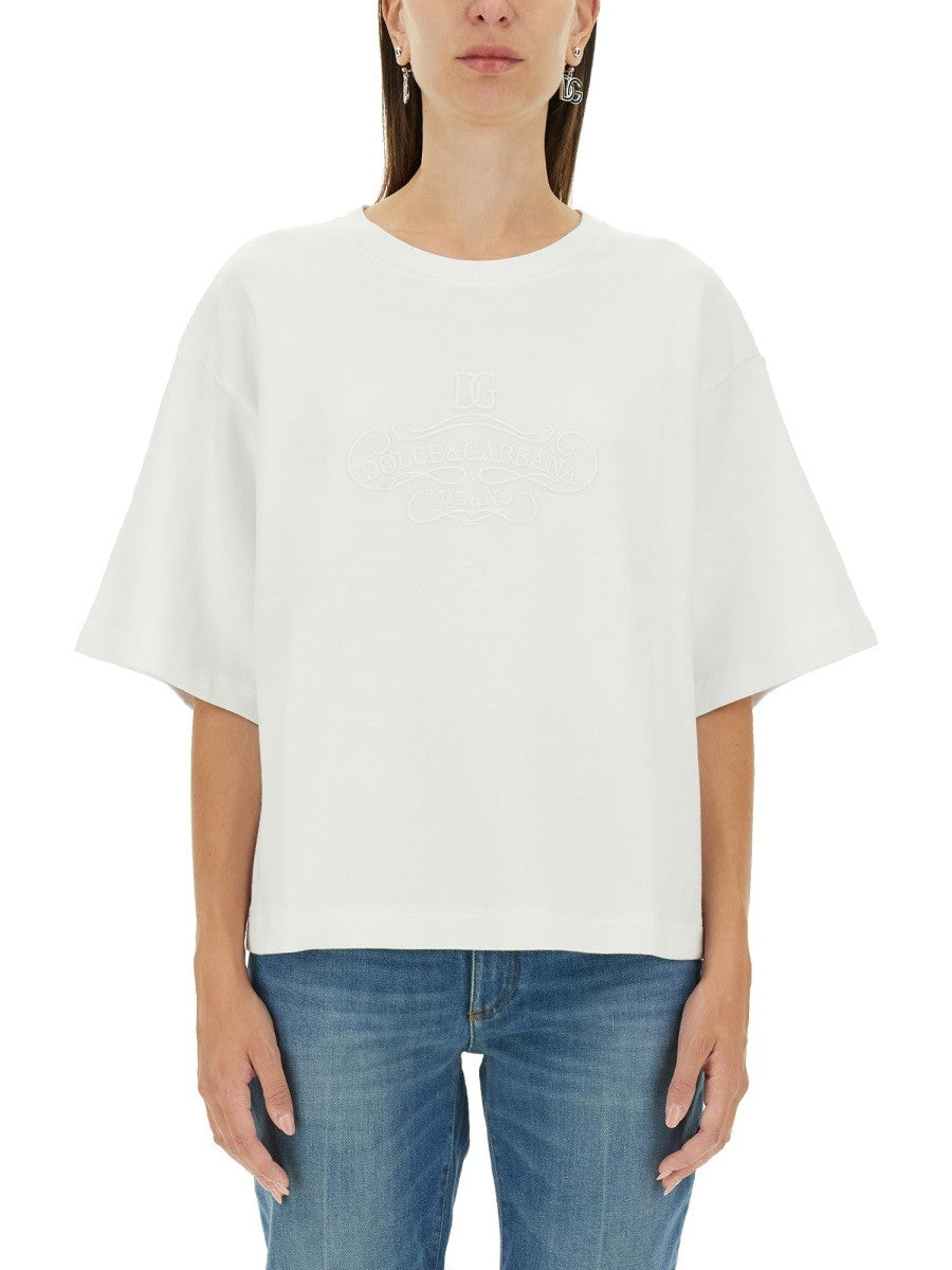 T-SHIRT WITH LETTERING LOGO