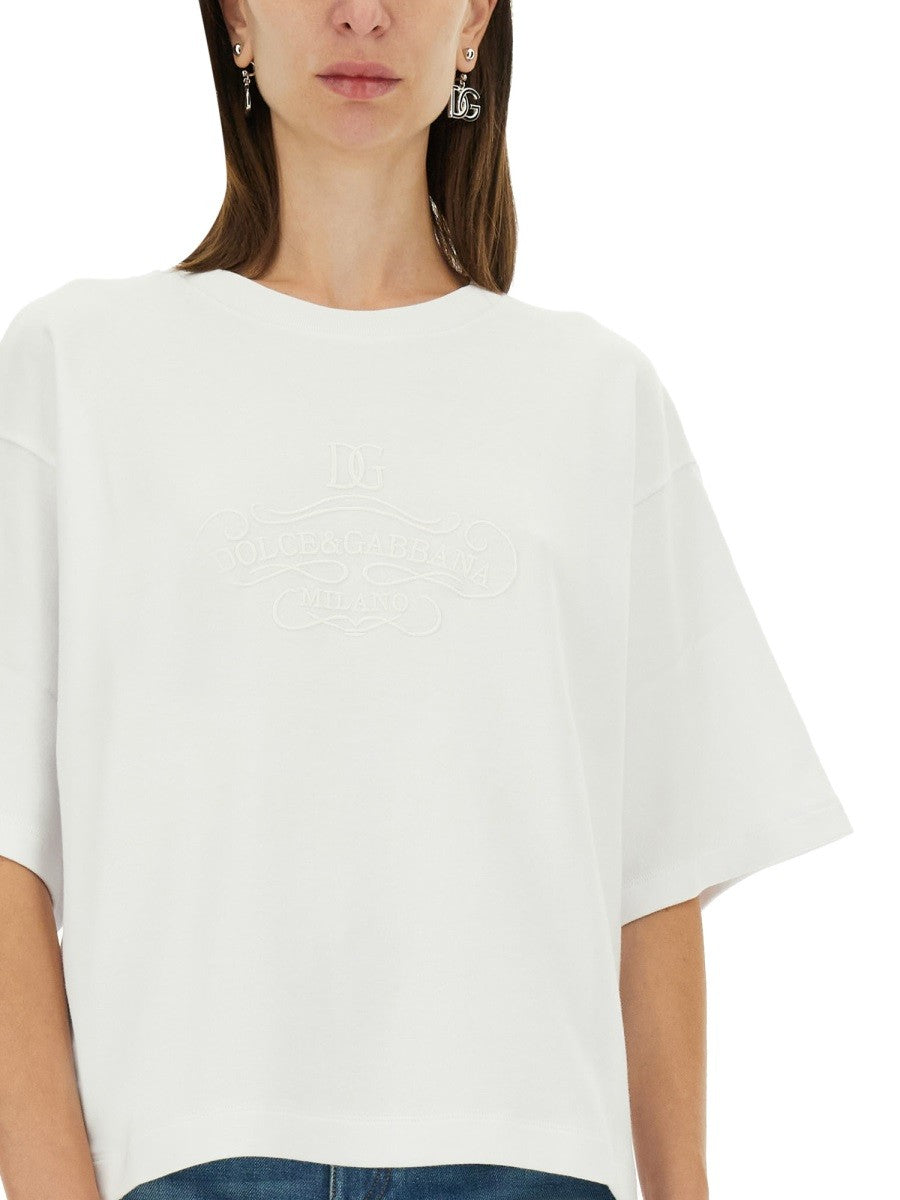 T-SHIRT WITH LETTERING LOGO
