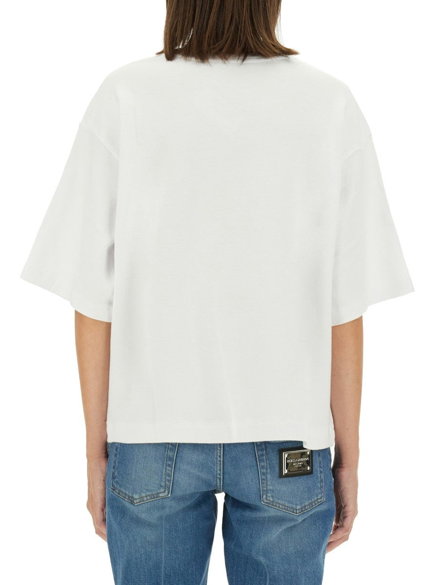 T-SHIRT WITH LETTERING LOGO