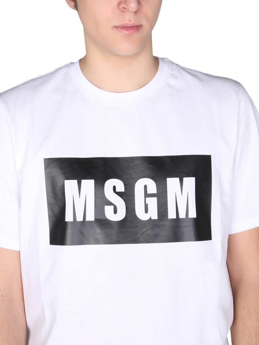 T-SHIRT WITH LOGO BOX