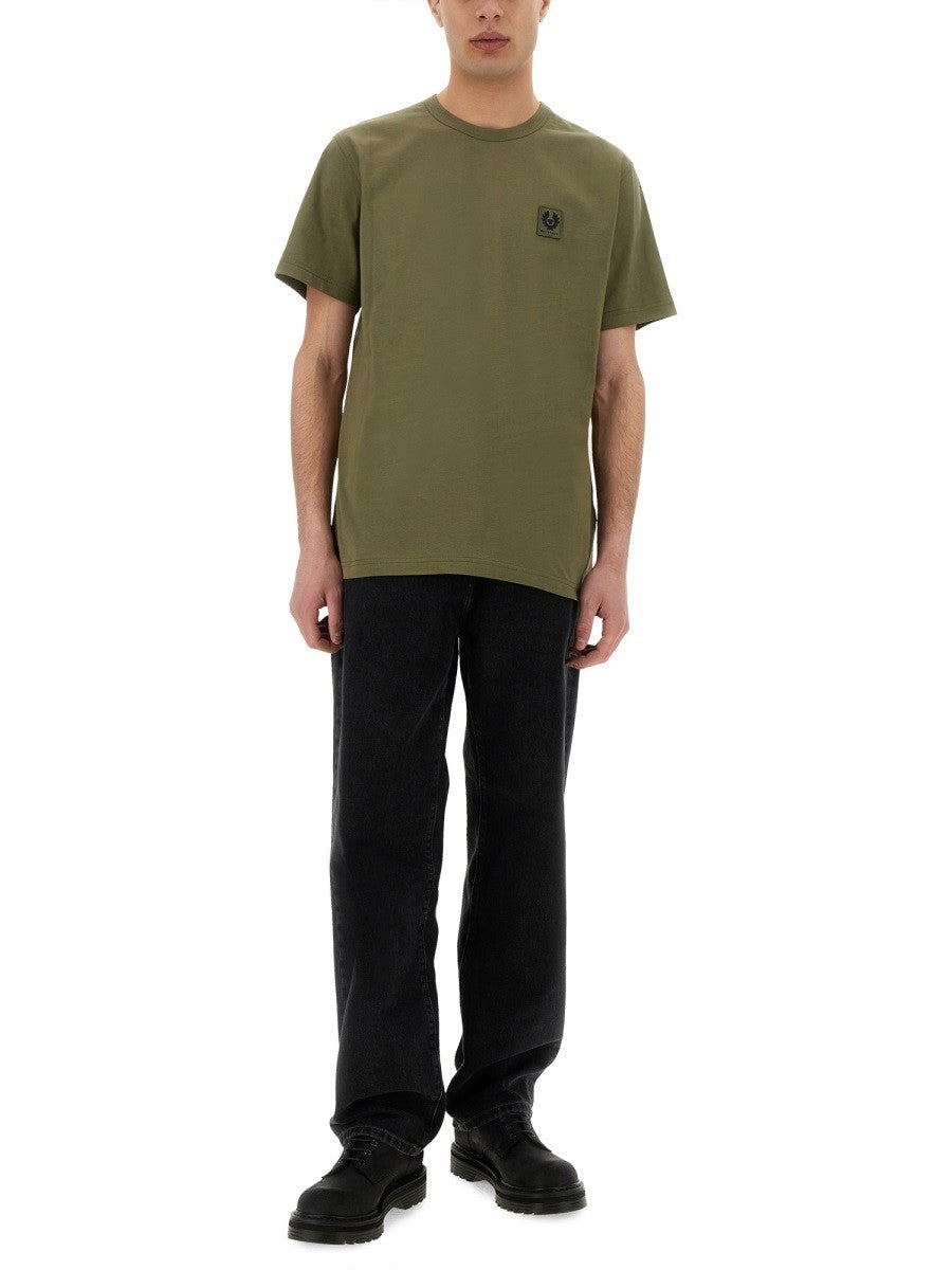 T-SHIRT WITH LOGO PATCH