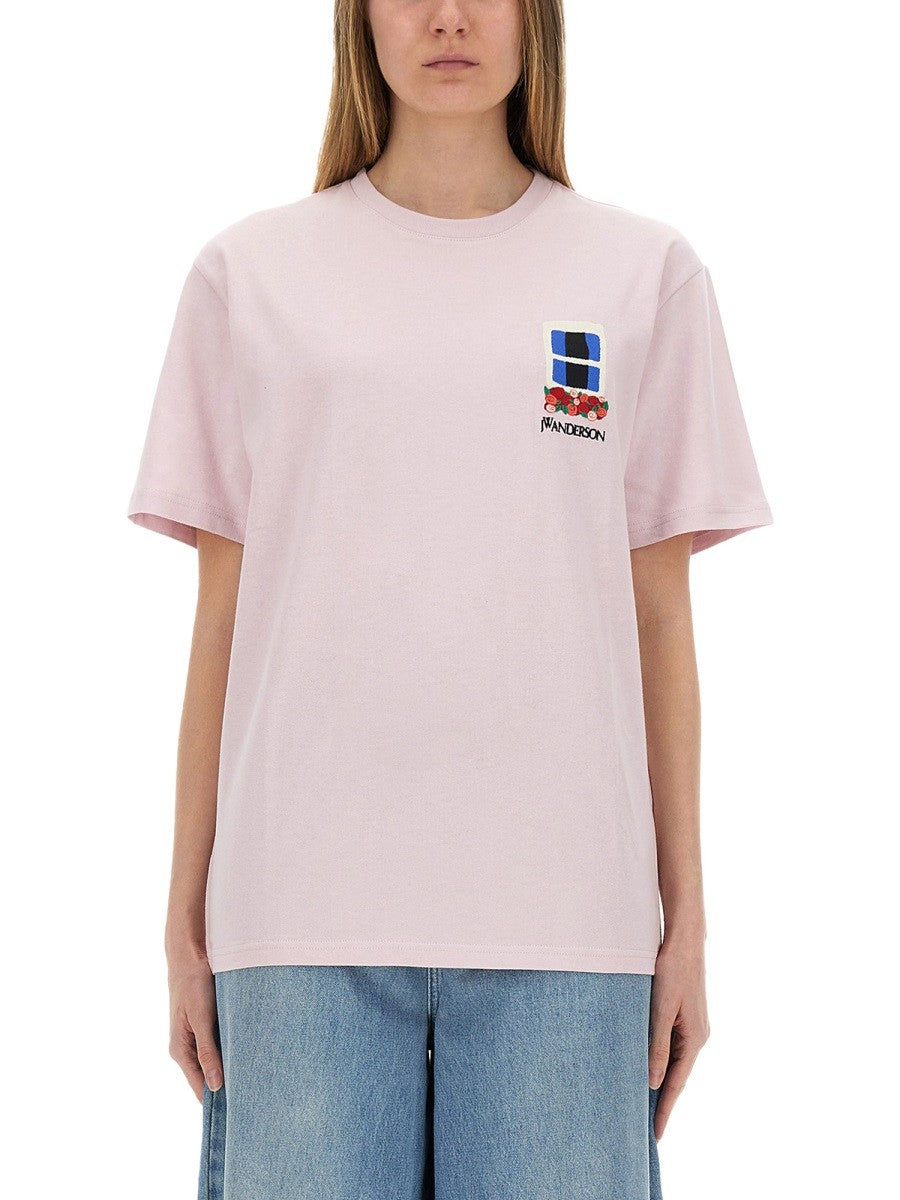 T-SHIRT WITH WINDOW EMBROIDERY