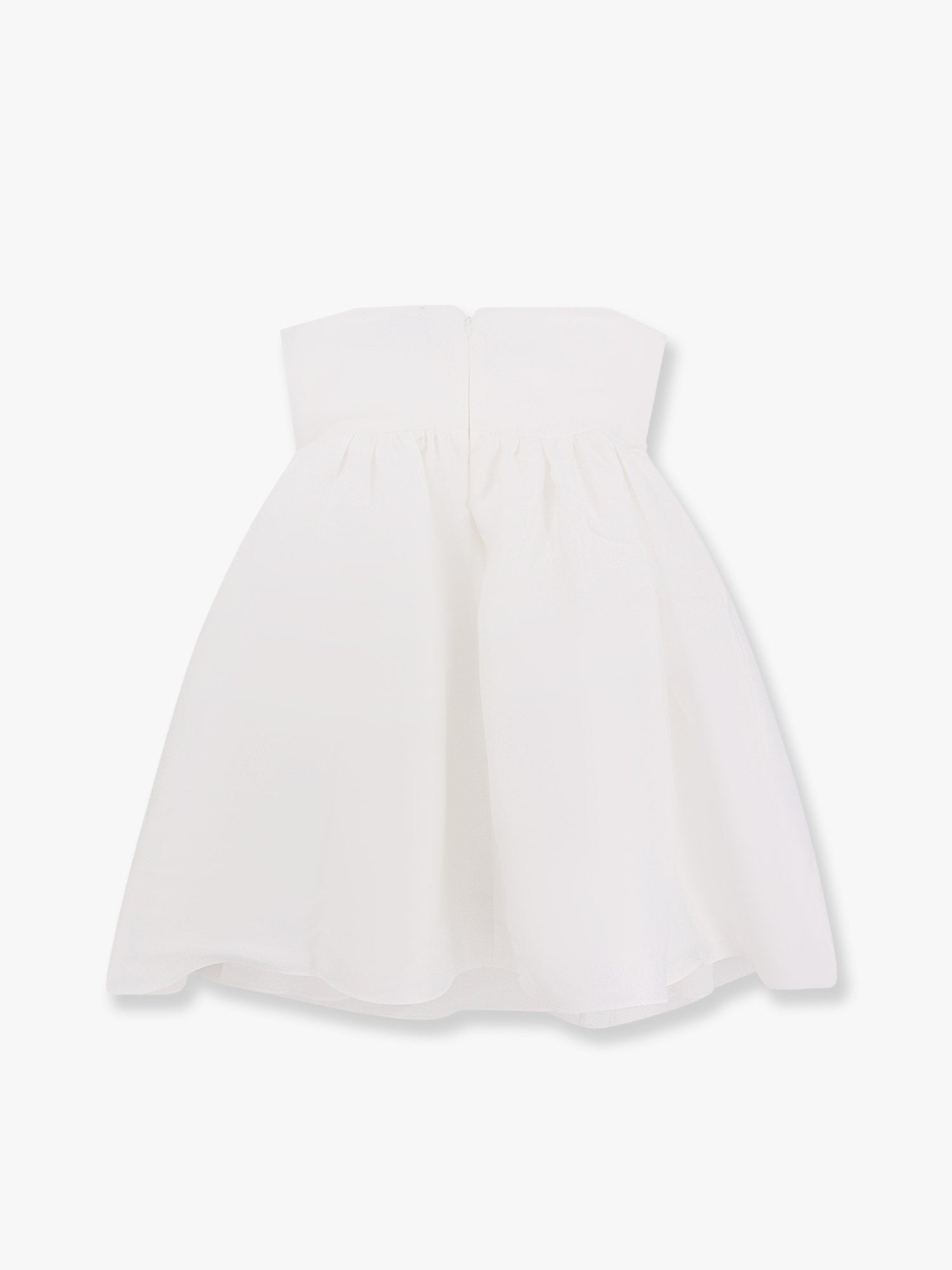 Taffeta Décolleté Dress With Bow