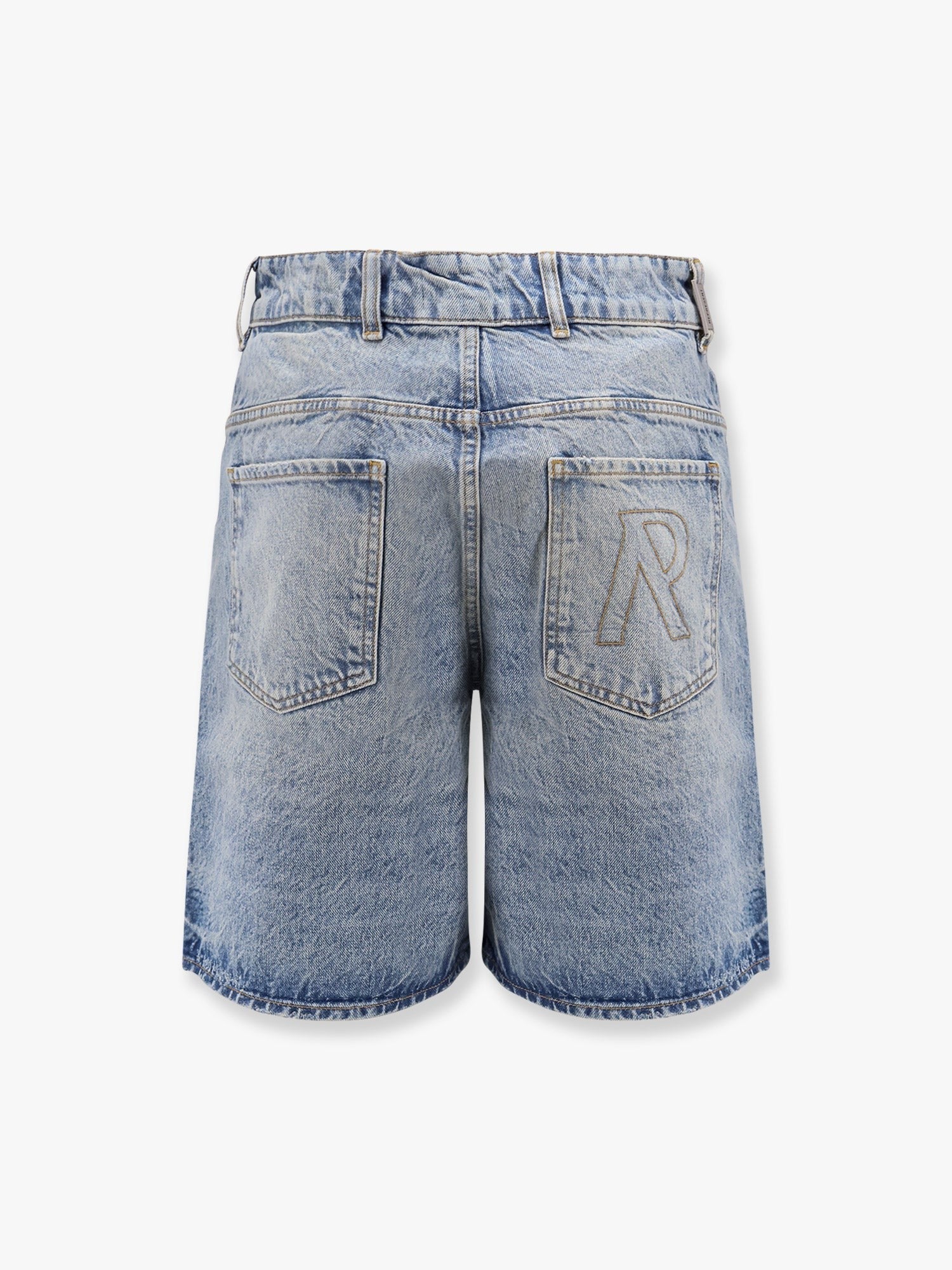Bermuda en denim délavé sur mesure