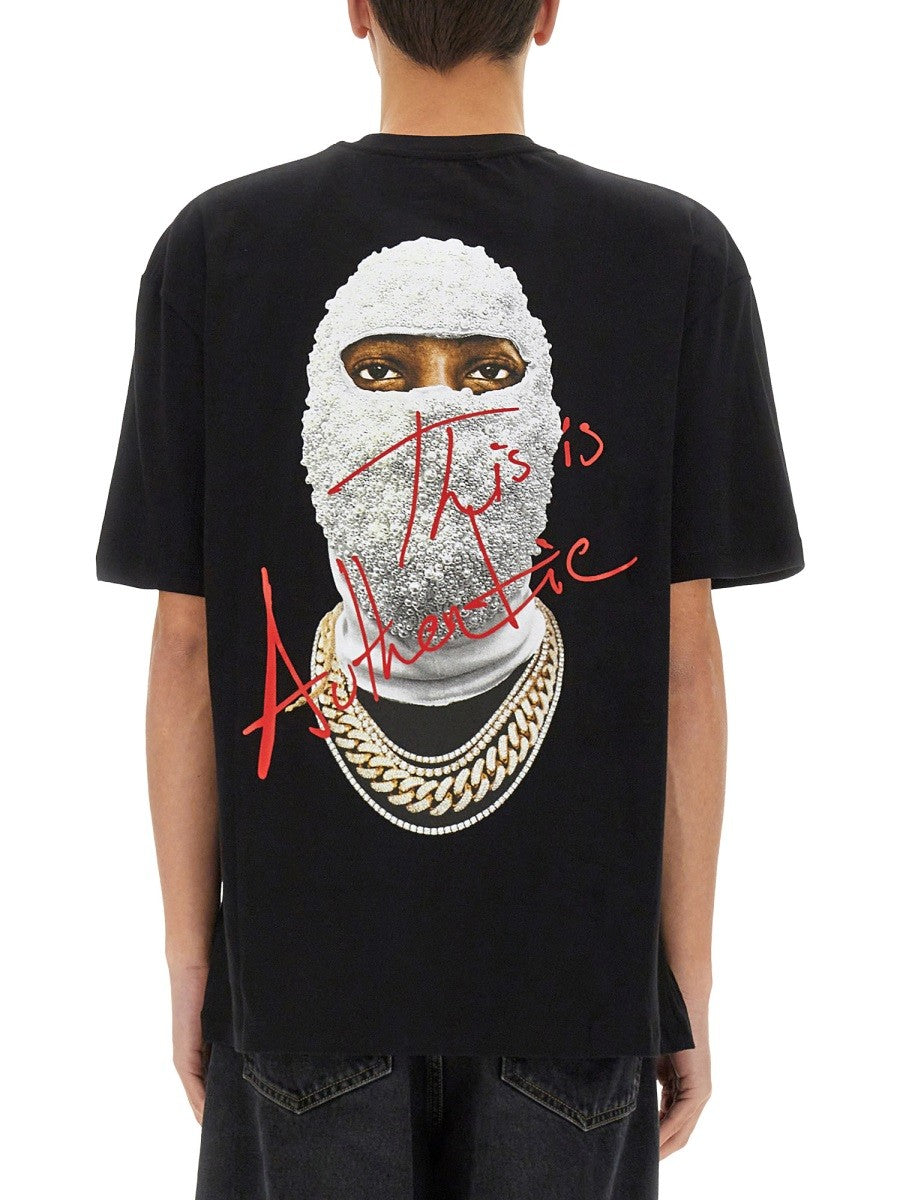 CECI EST UN AUTHENTIQUE T-SHIRT IMPRIMÉ MASQUE