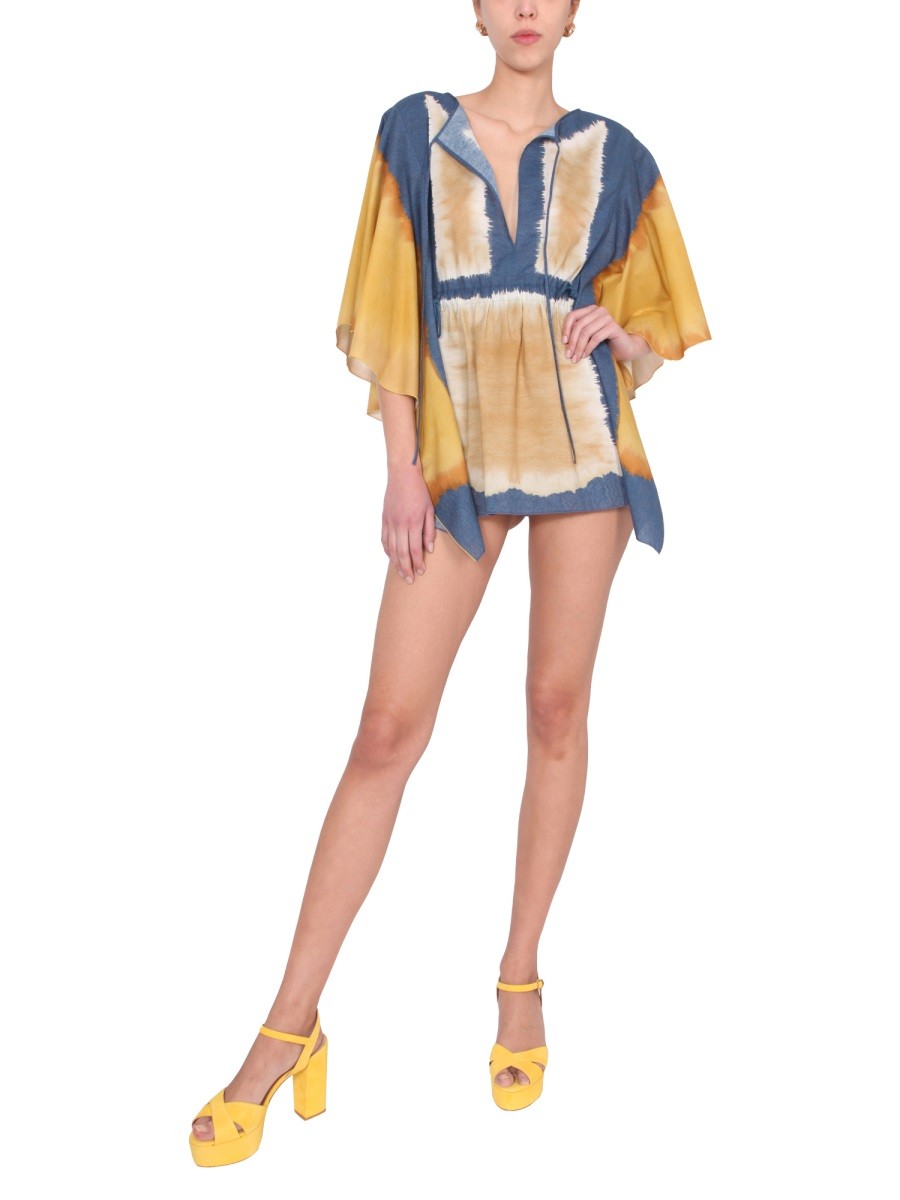 TIE DYE PRINT CAFTAN | Basement 88