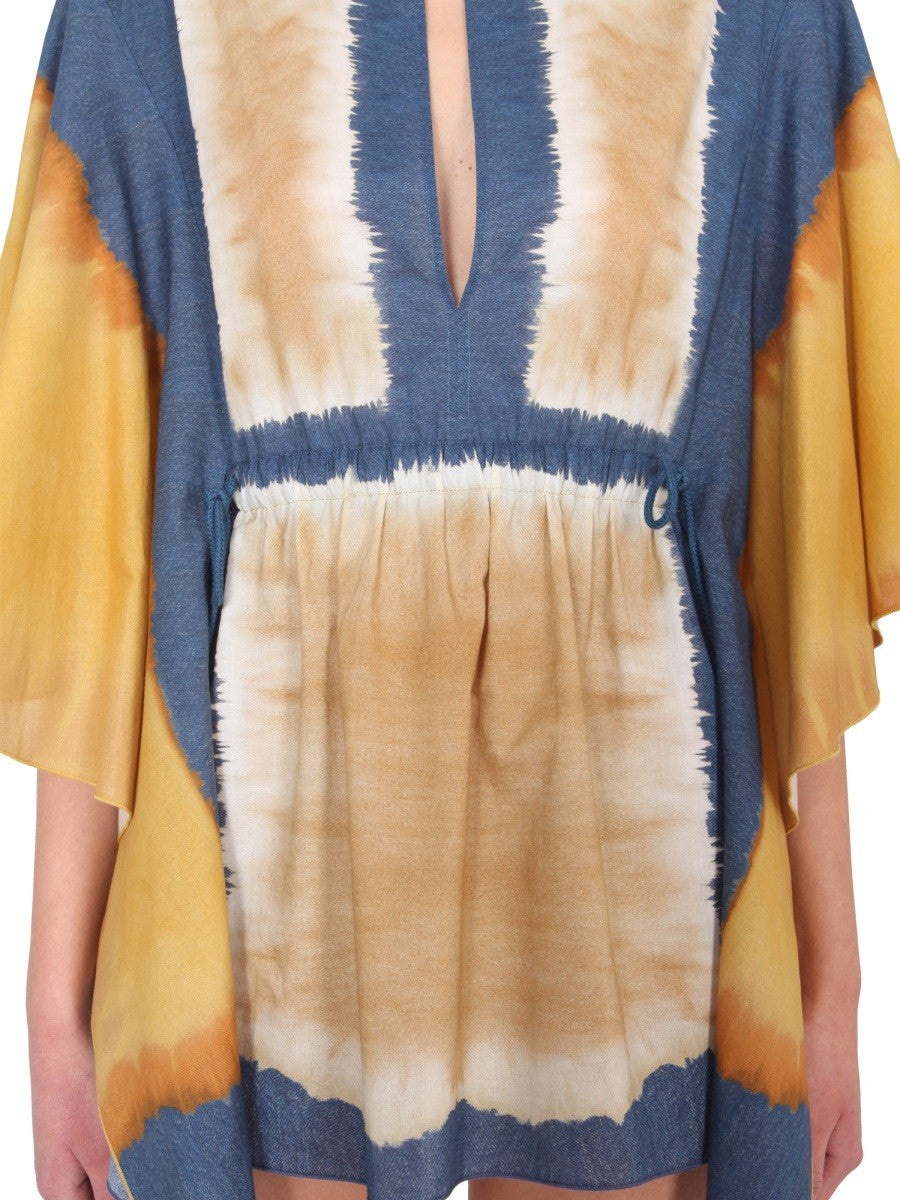 TIE DYE PRINT CAFTAN | Basement 88