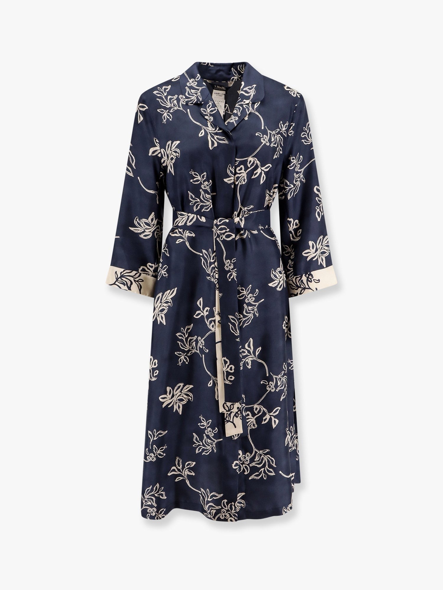 Timeo Kaftan Silk Dress Floral Print