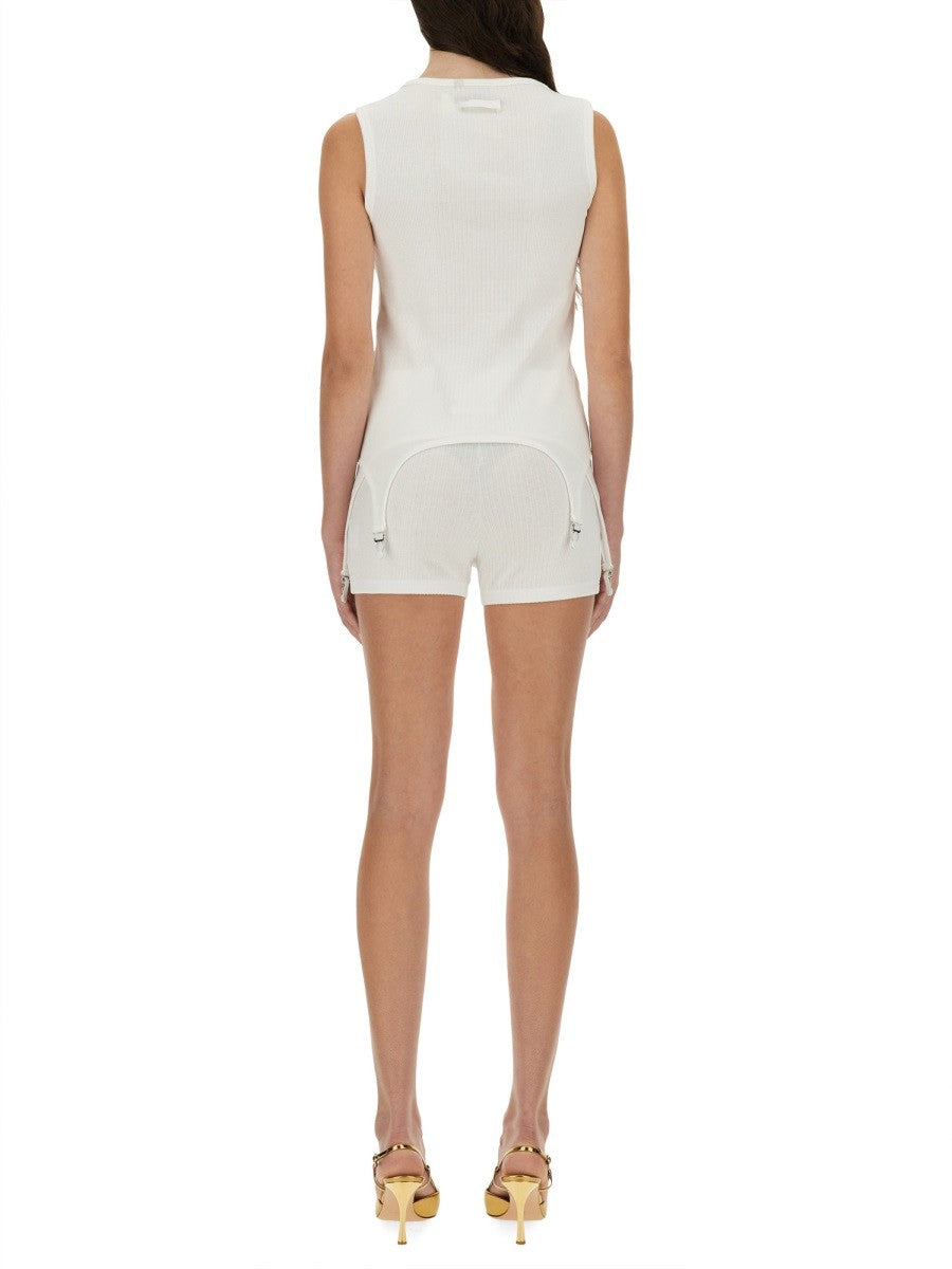TOP WITH GARTER DETAIL