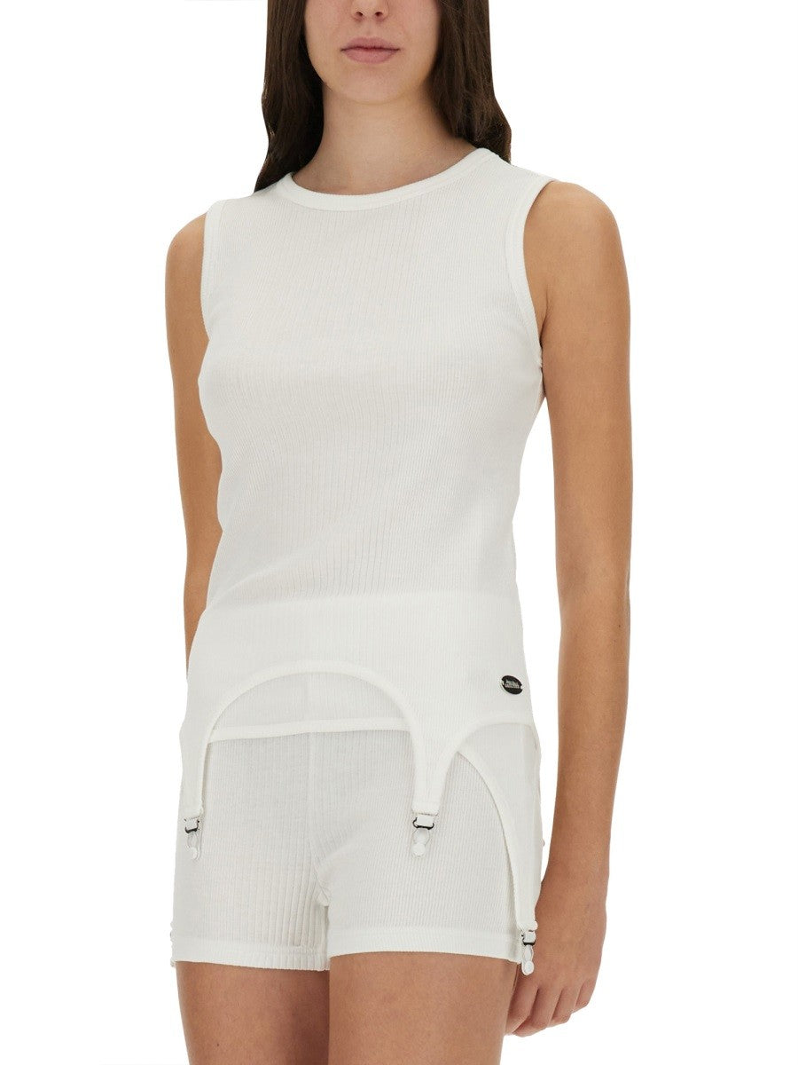 TOP WITH GARTER DETAIL