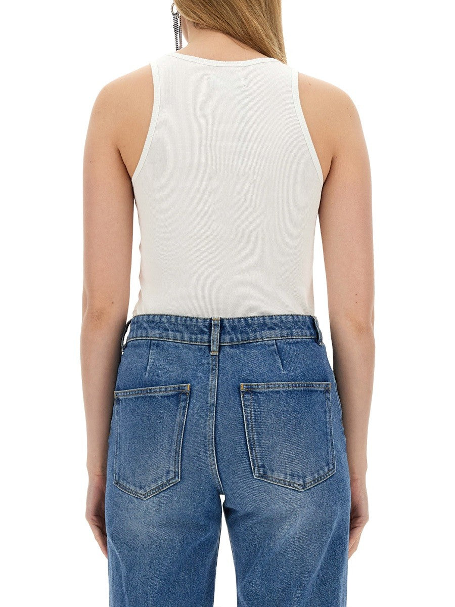 Slim Fit Tops With Logo