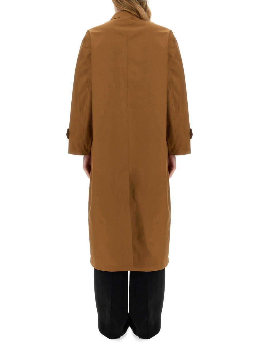 Polyester Trench Coat With Buttons