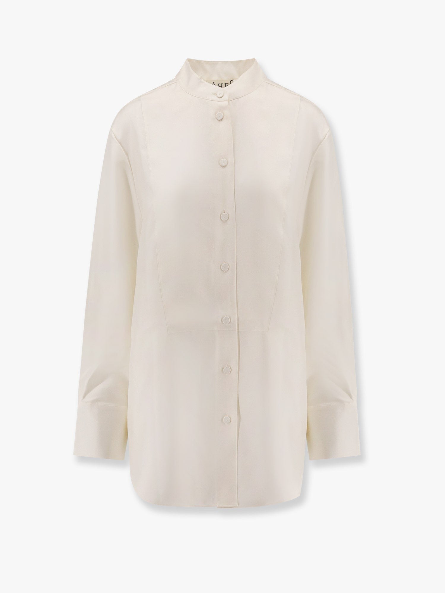 Tuxedo silk shirt