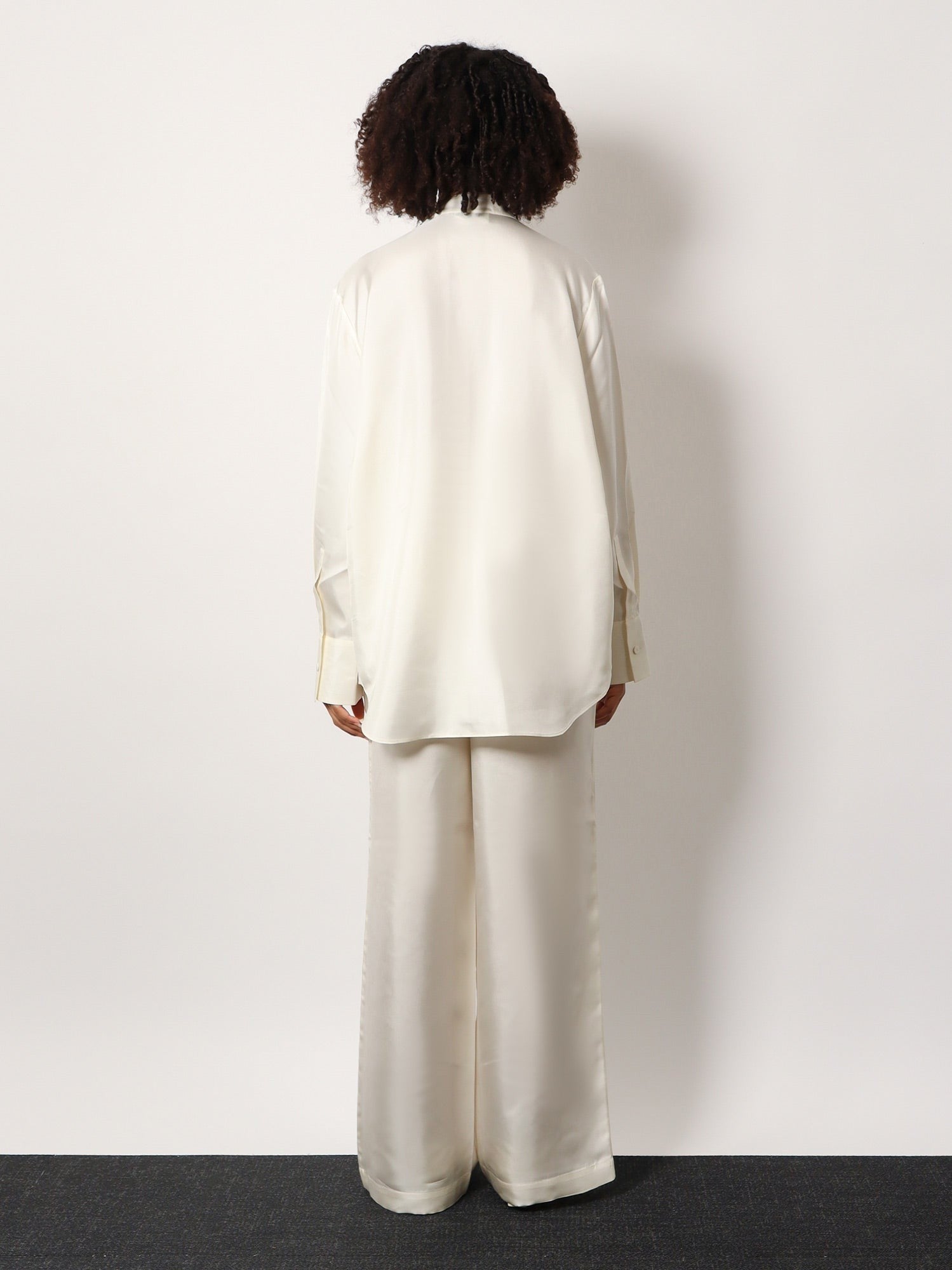 Tuxedo silk shirt