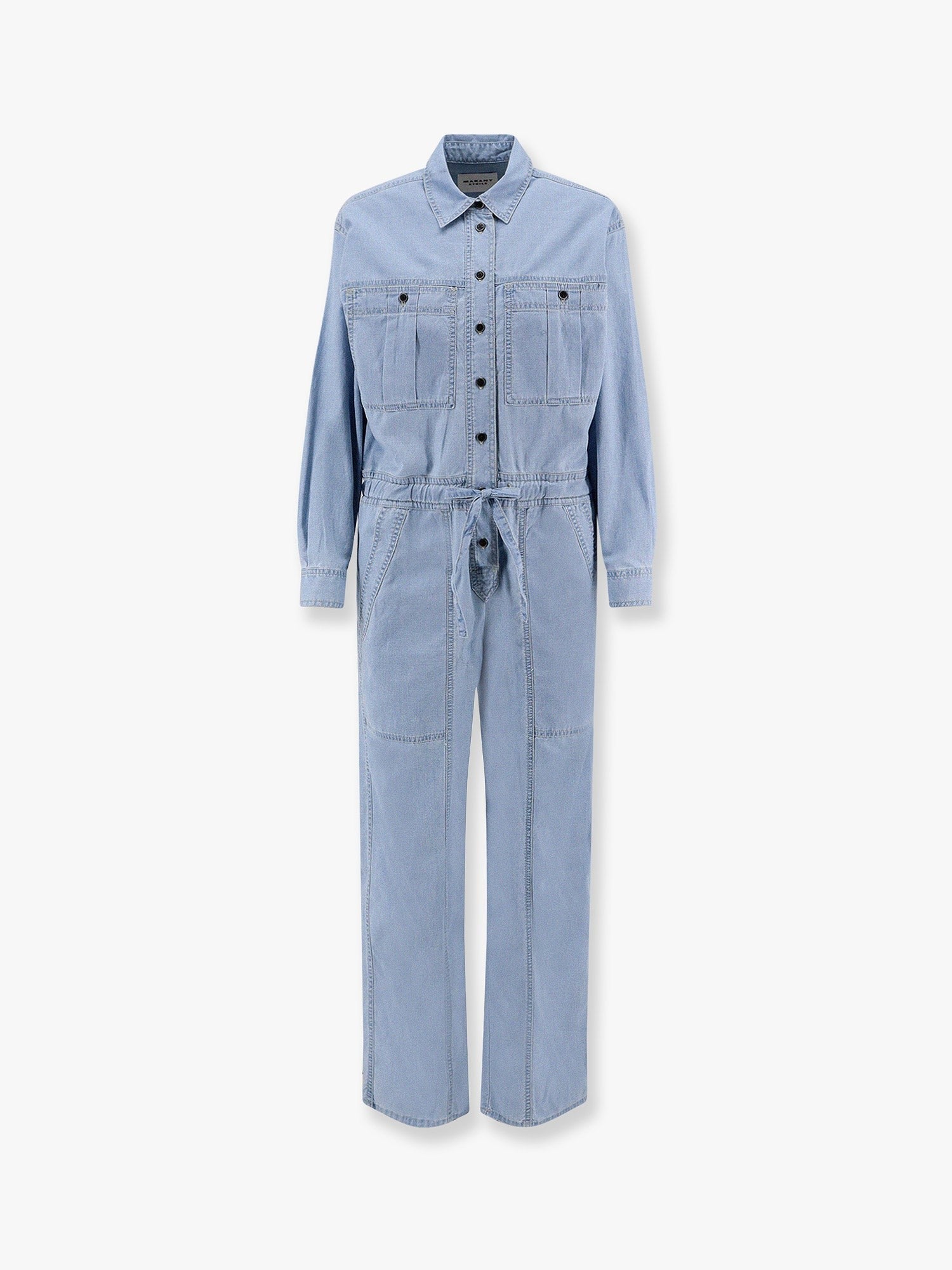 Valena Cotton Jumpsuit Blue
