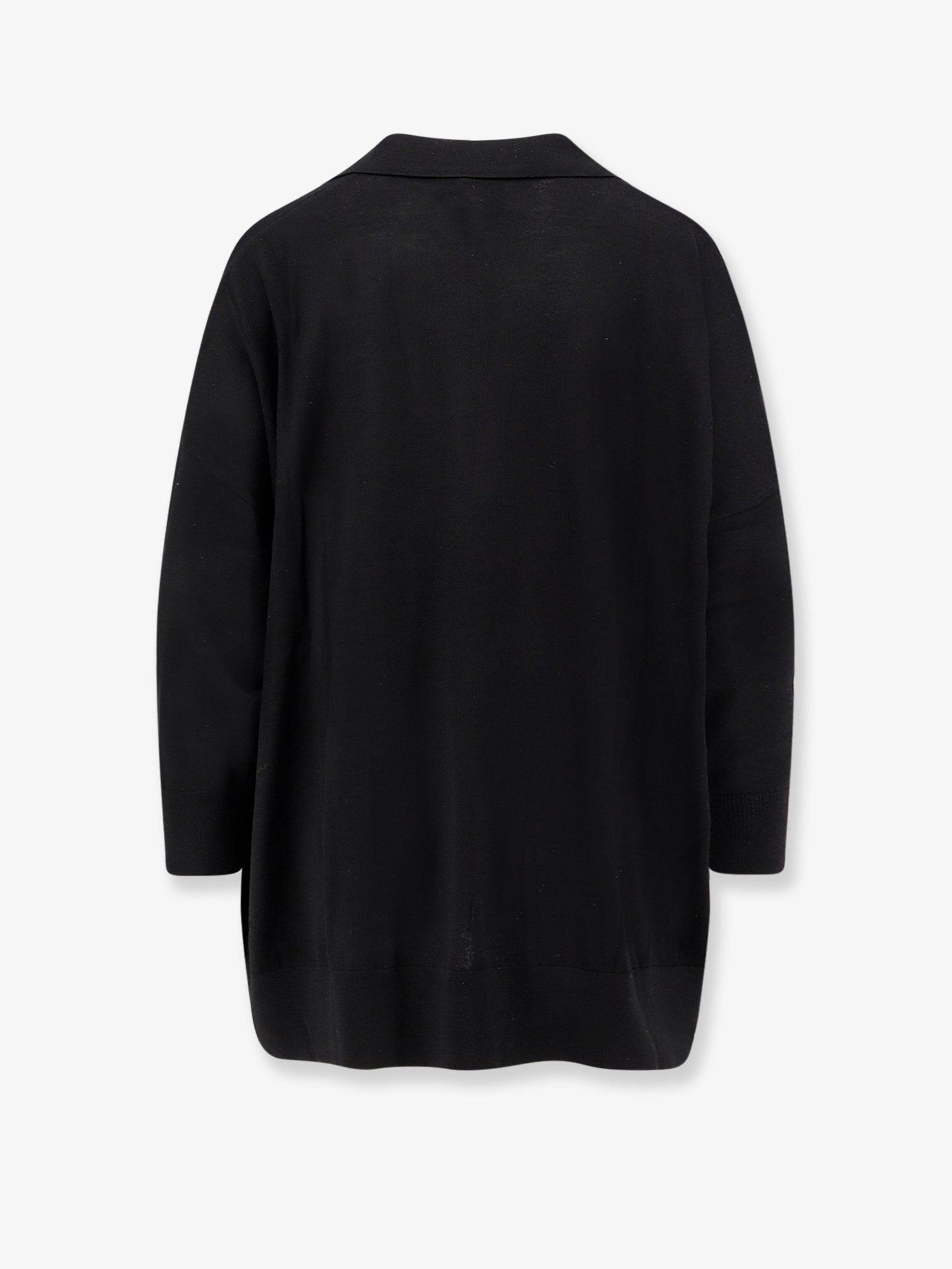 Virgin wool maxi polo shirt