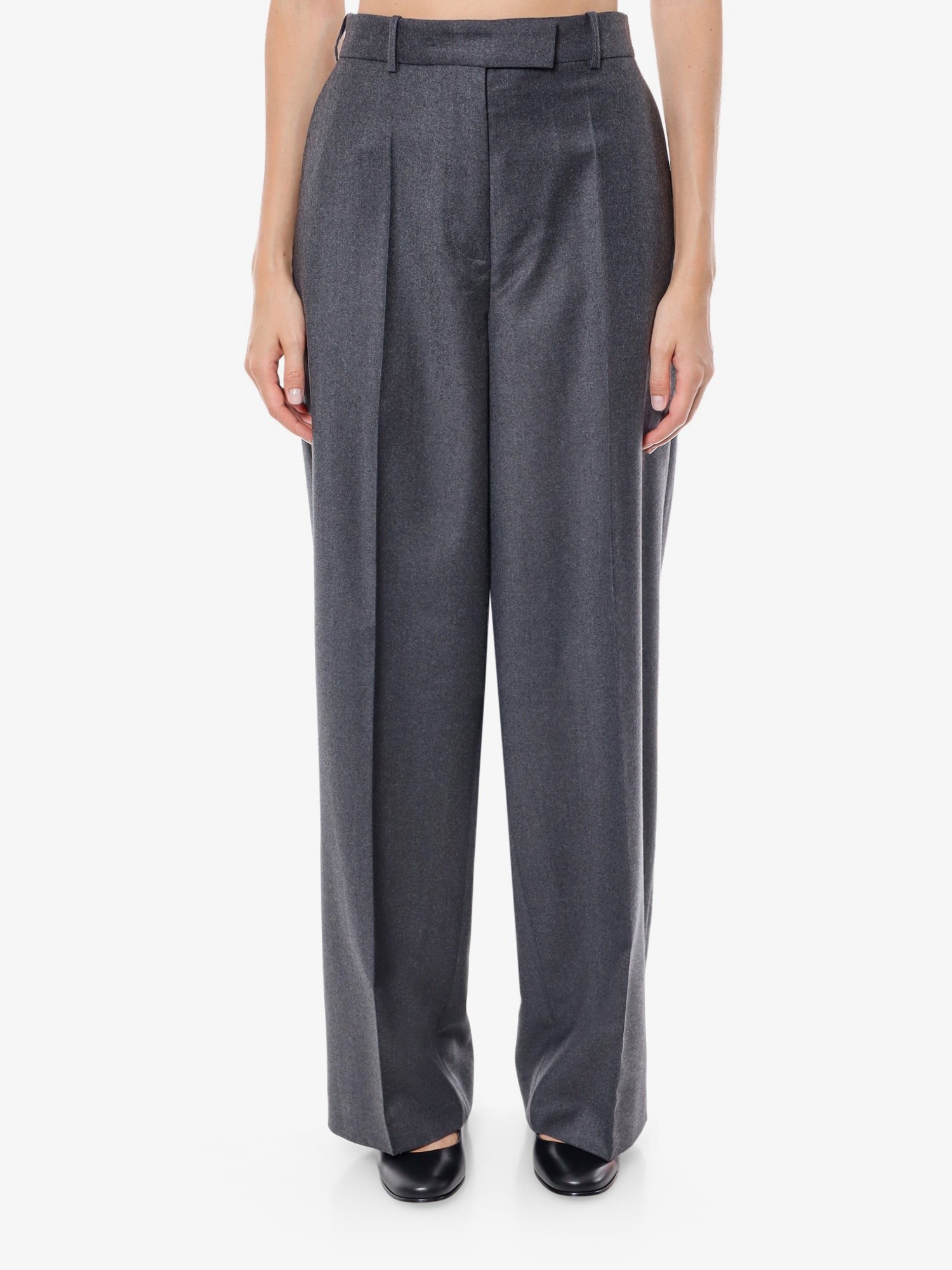 Wide Leg Virgin Wool Trouser
