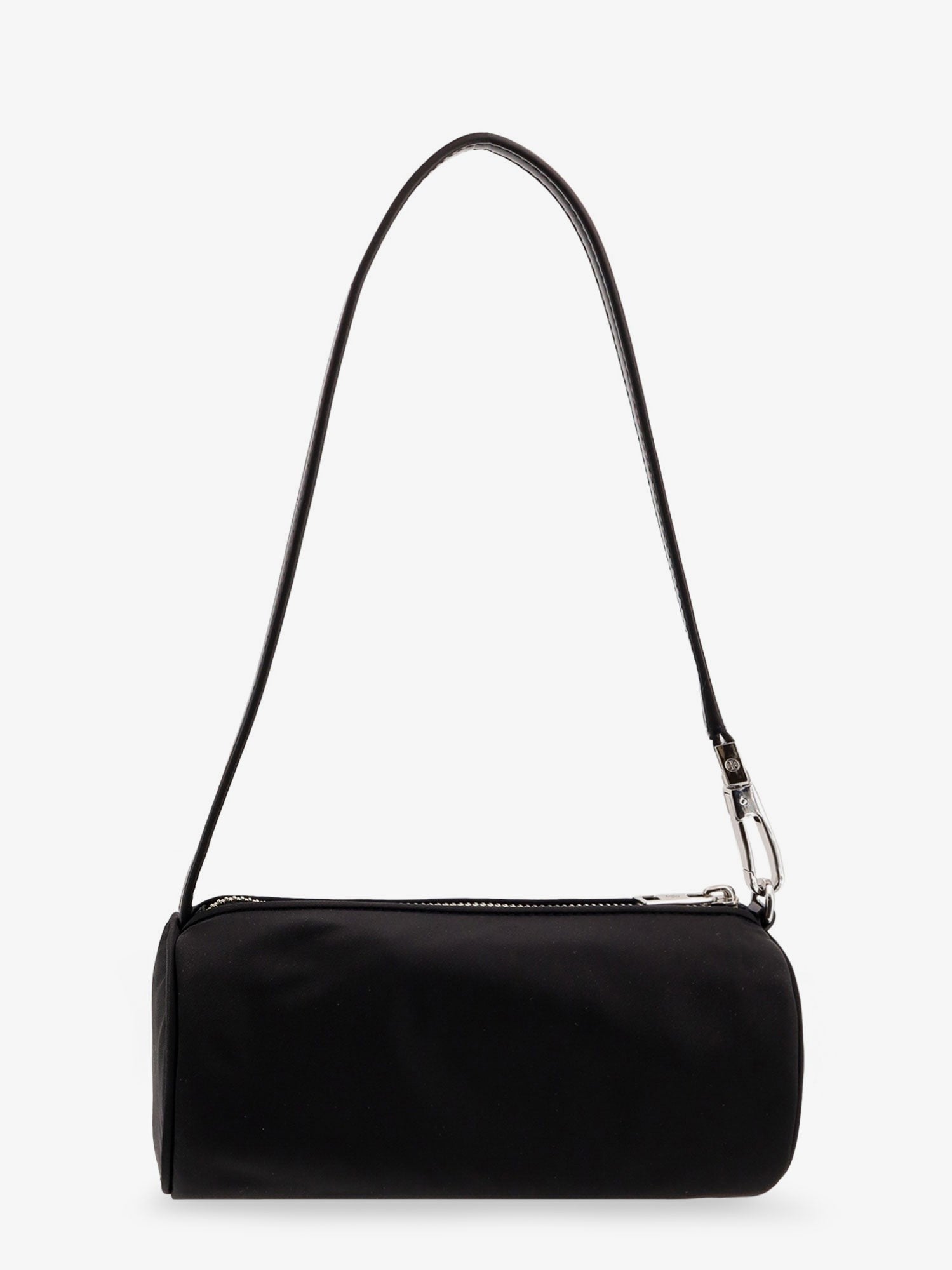Black Virginia Nylon Cylindric Shoulder Bag