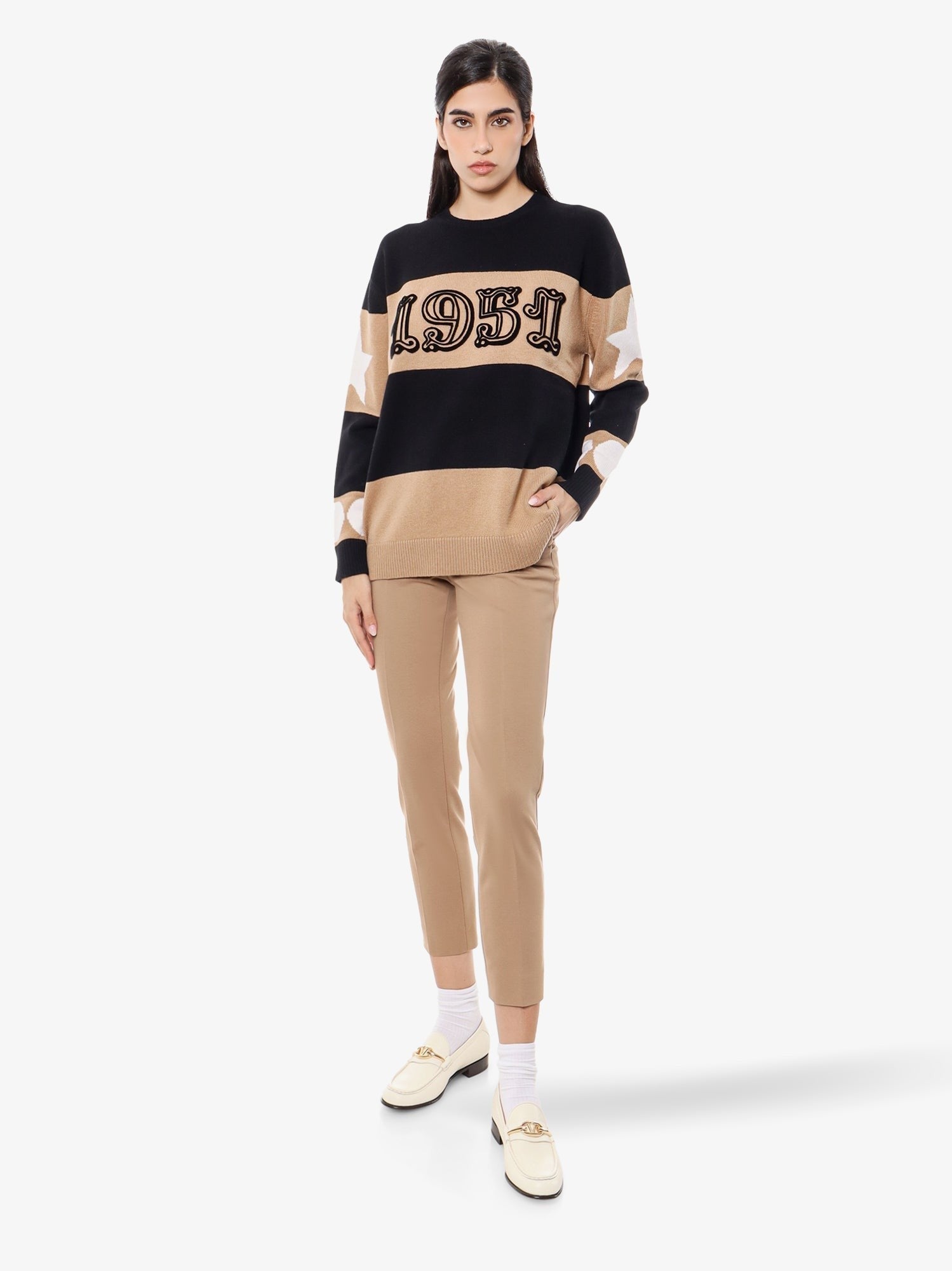Rose Viscose Blend Trouser