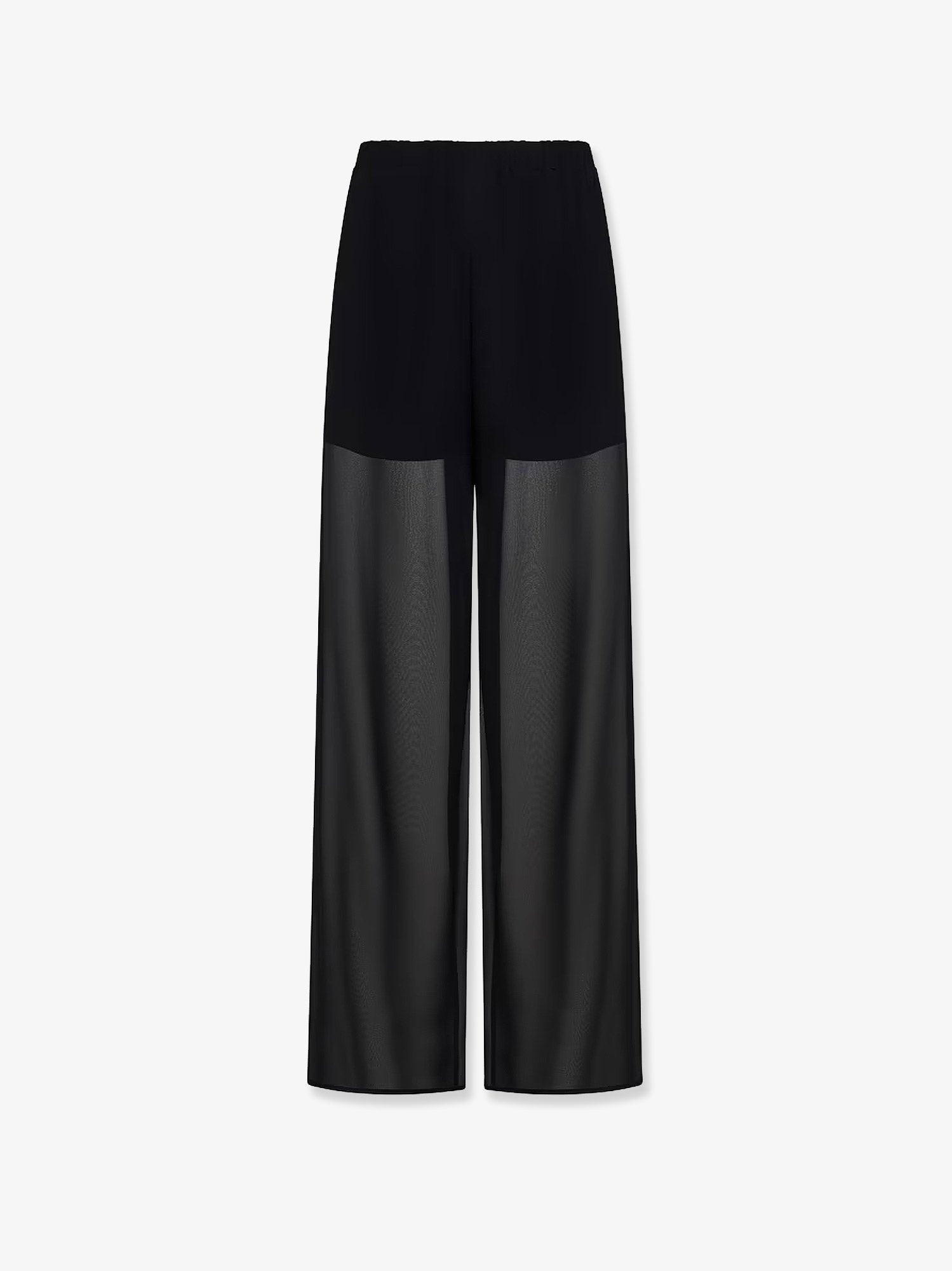 Viscose Trouser With Transparent Effect