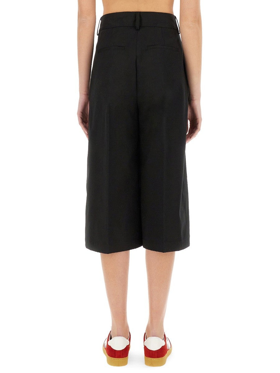 WIDE-LEG MIDI PANTS