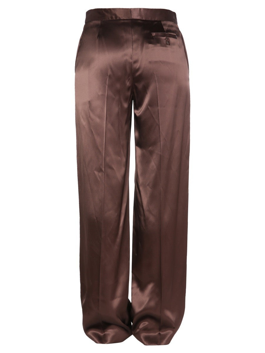 Front Button Wide Leg Trousers