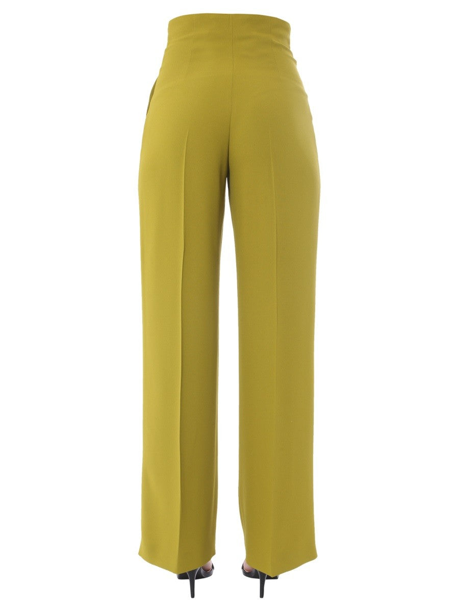Front Zip Wide Trousers