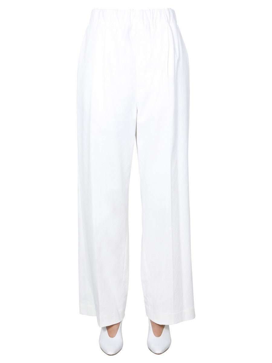 Elasticated Waist Wide Trousers