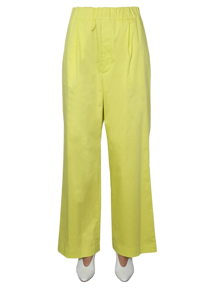 Elasticated Waist Wide Trousers