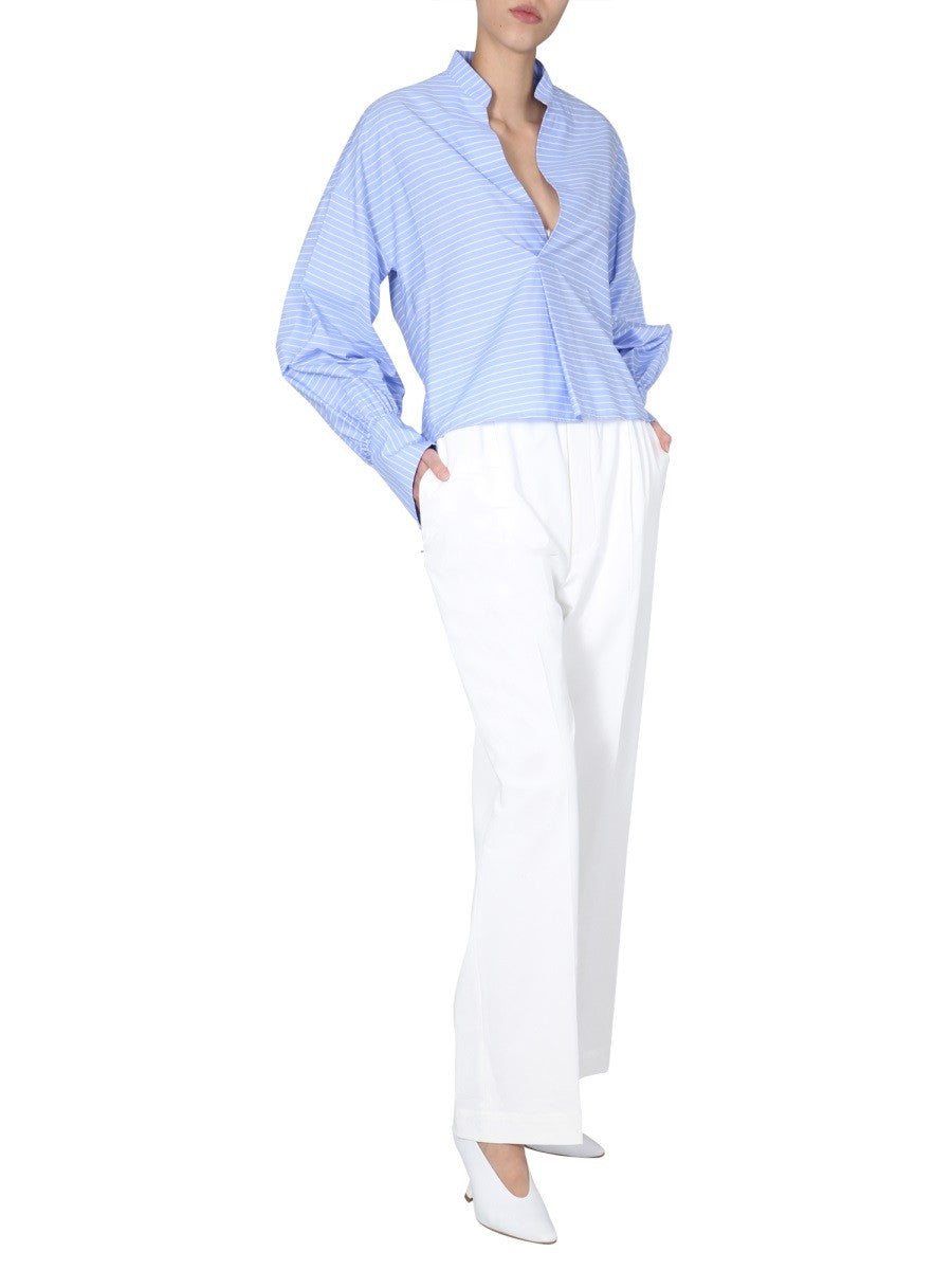 Elasticated Waist Wide Trousers