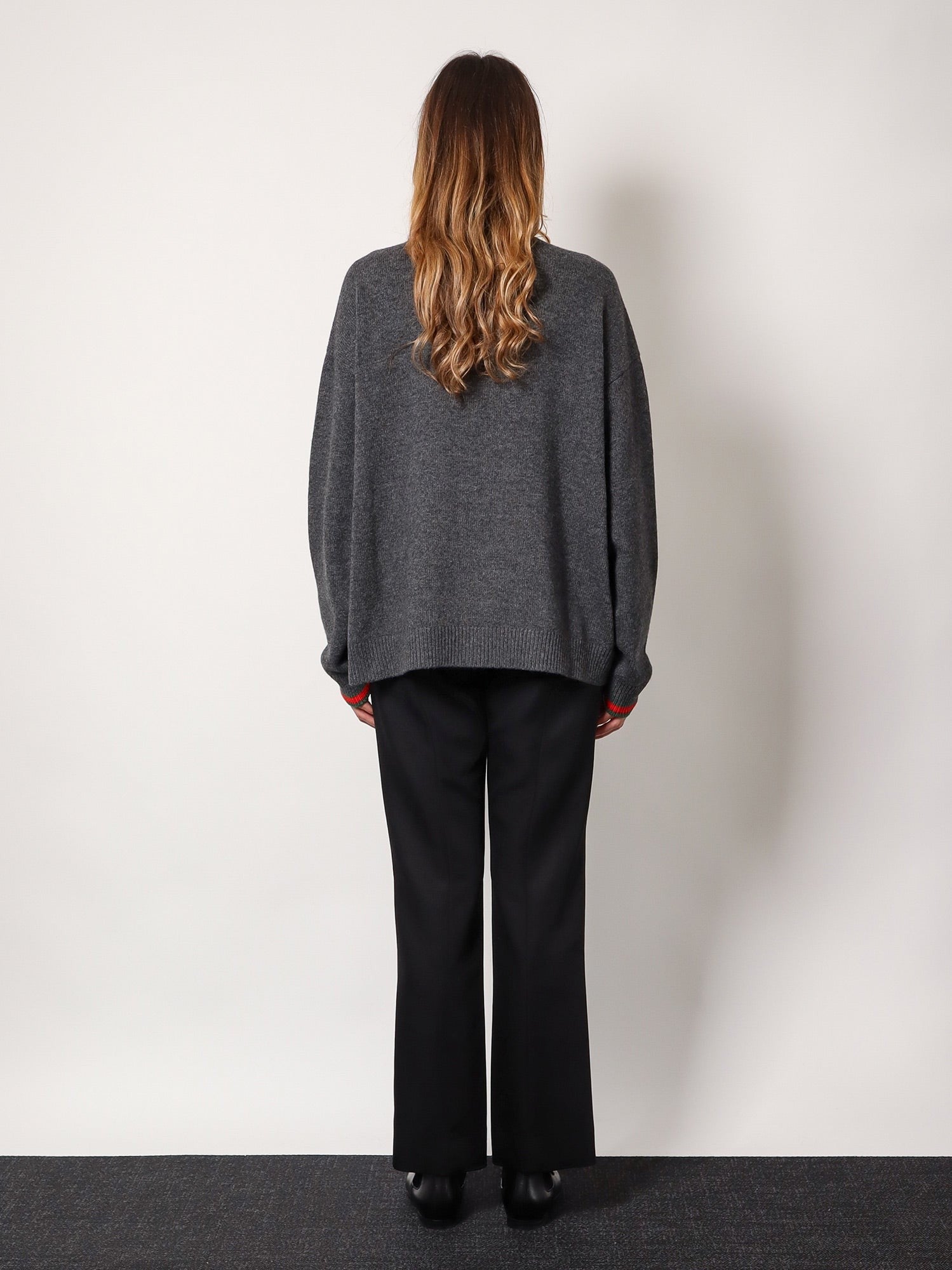 Wool And Cashmere Sweater With Web Details
