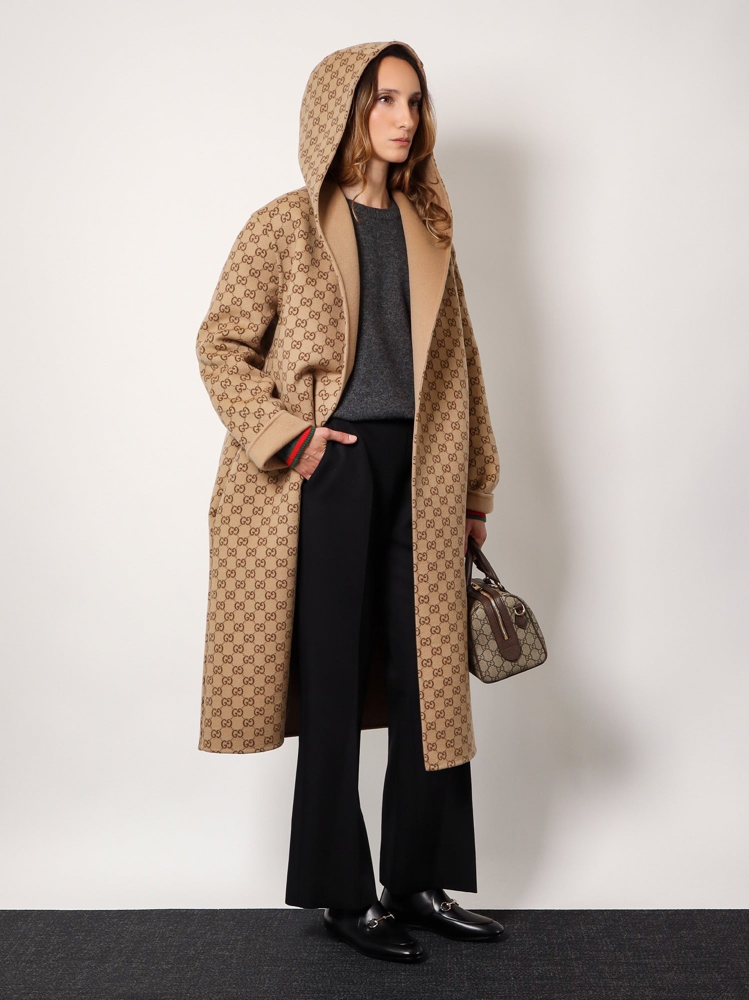 Wool And Cashmere Sweater With Web Details