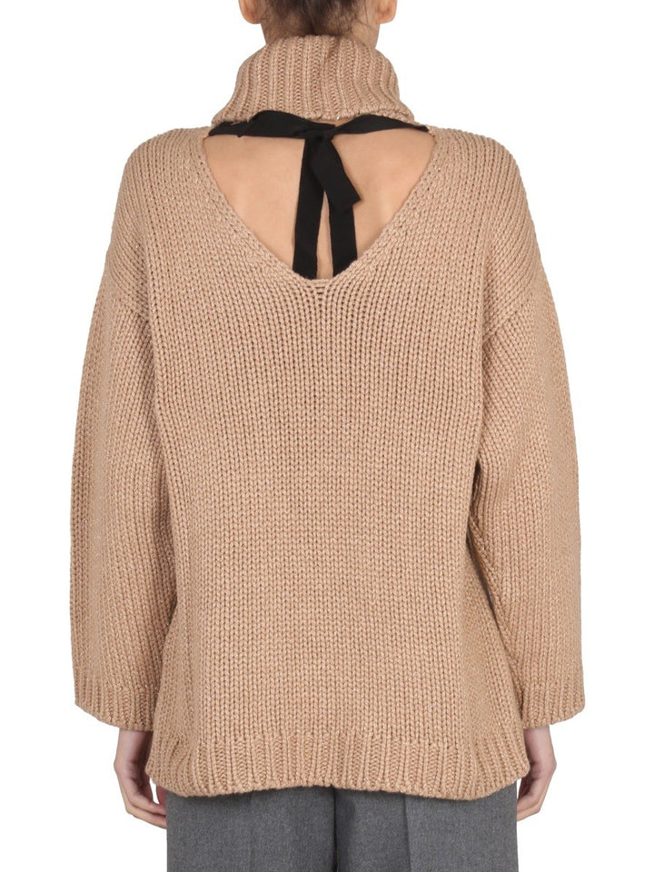 WOOL AND LUREX BLEND SWEATER | Basement 88