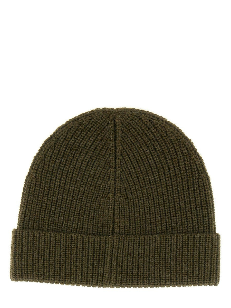 BONNET EN LAINE AVEC PATCH LOGO