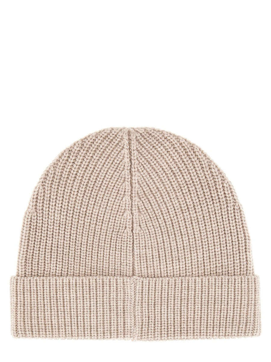 BONNET EN LAINE AVEC PATCH LOGO