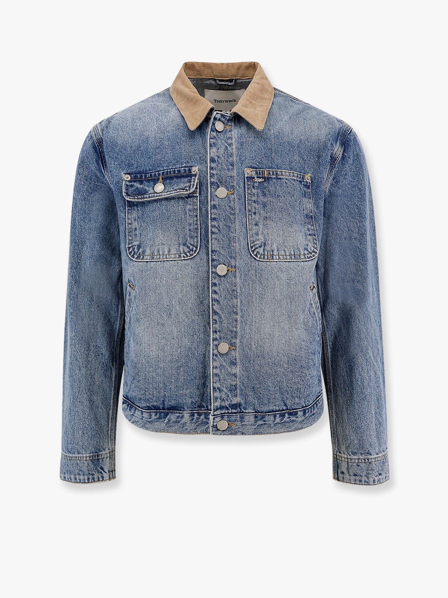 Work washed denim jacket